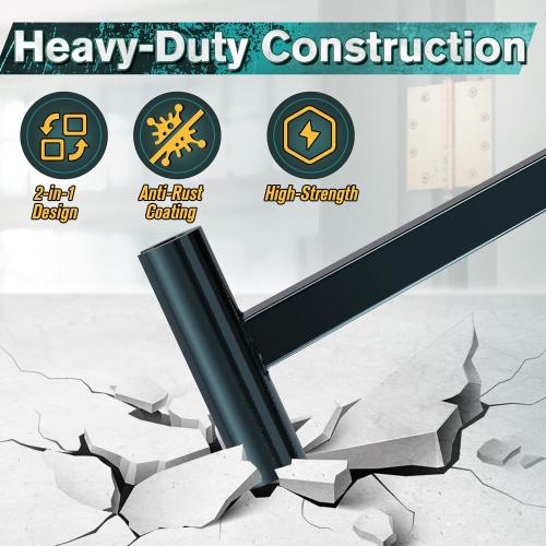 Door Hinge Adjustment Tool, 2-in-1 Hinge Bender Wrench for .134 & .180 Gauge Commercial Door Hinges, Heavy-Duty Door Alignment Repair Tool, Ideal for Property Managers & Maintenance Staff