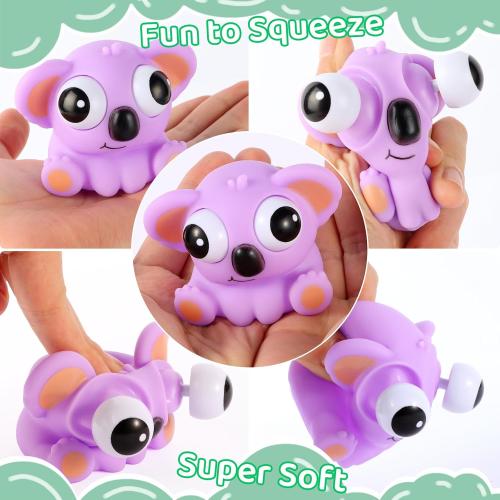 12 PCS Squeeze Toys Eye Popping Squeeze Toy Fidget Toys Party Favors 4-8 Back to School Gifts for Easter Basket Stuffers Party Favors Gifts