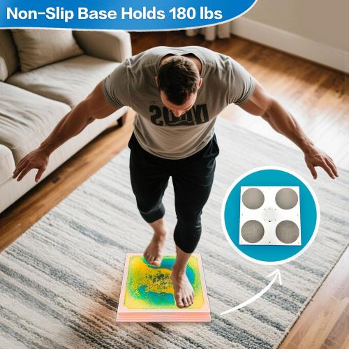 Light Up Sensory Floor Tiles for Kids - 12x12 Inch Liquid Play Mat with 7 Colors Led Lights, Non-Slip Puzzle Play Mat for Home and Classroom, Autism Sensory Toys for Toddlers Ages 3-7 (Pack of 6)