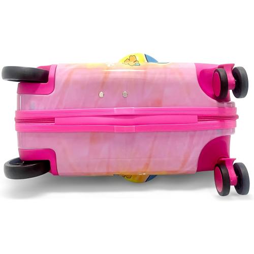 Fast Forward 18 Lilo And Stitch Kids Ride on Luggage-HardShell Rolling Travel Suitcase-Lightweight Ride On Suitcase For Kids