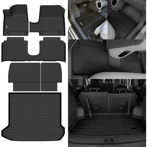 All Weather Floor Mats for 2025 Hyundai Ioniq 5 Movable Console (Limited Models) Floor Mats & Trunk Mat & Backrest Mats for Hyundai Ioniq 5 Accessories Guard Odorless Anti-Slip Floor Liner