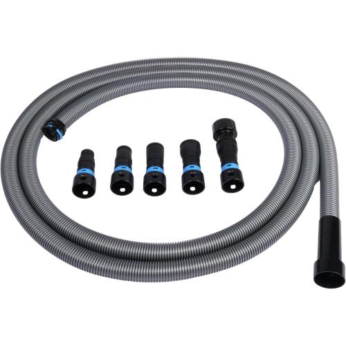 Cen-Tec Systems 94709 Quick Click 16 Ft. Hose for Home and Shop Vacuums with Expanded Multi-Brand Power Tool Adapter Set for Dust Collection