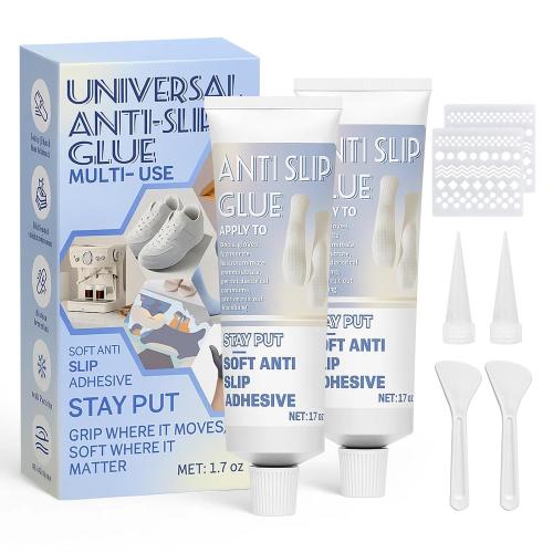 Anti Slip Sock Glue, 3.4 Oz Fabric Paint for Non-Slip Socks, Transparent Washable Non-Slip Adhesive, Suitable for Socks, Floor Mats, Blankets, Hangers, Etc