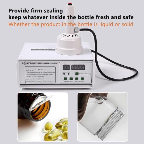 Bottle Cap Sealer, Induction Heat Sealer For Plastic, Glass Bottles 20-100mm 110v