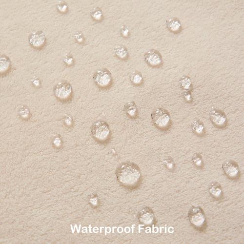 Kevin Textile Soft Waterproof Lumbar Pillow Cover 14x24 1 Pack, Beige