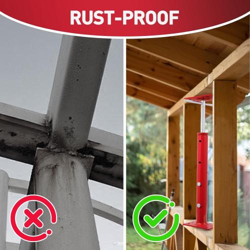 4 Pack House Jacks for Leveling 19''-36''Adjustable Support Jack,17636LBS Max Capacity Each Screw Pole Jack,for Temporary Support for Leveling-Red