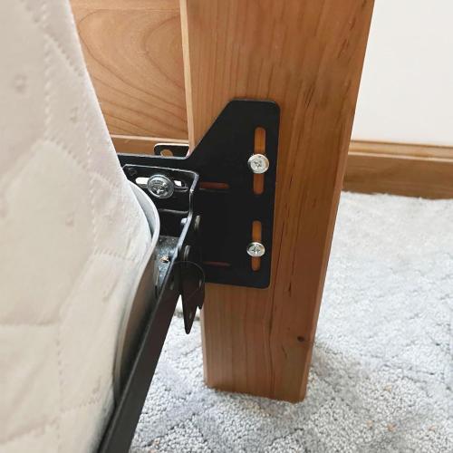 Headboard Adapter Kit, 2 PCS Headboard Brackets for Metal Bed Frame, Full to Queen Conversion Kit