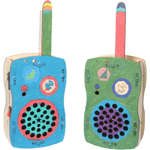 STEM Toys for Age 6-8-13 Crafts Kits Building Your Own Walkie Talkies for Kids Easter Basket Stuffers Gifts for 6 7 8 9 10 11 12 13 14  Years Old Boys Girls Teens Engineering DIY Electronics