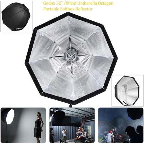 GODOX 32/ 80cm Umbrella Octagon Portable Softbox Reflector for Studio Photography Speedlite Flash