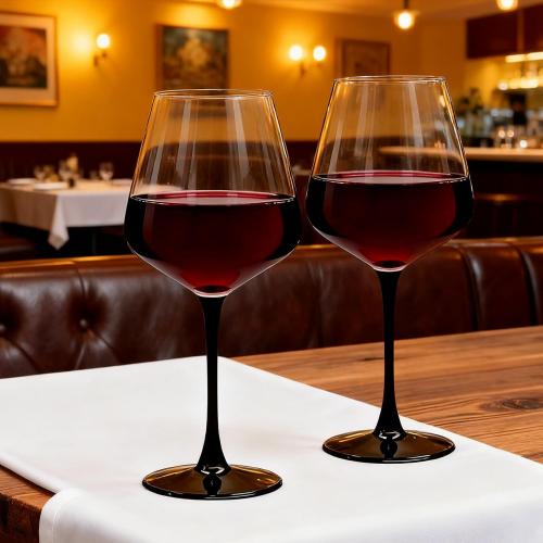 Red Wine Glasses Set of 6, 20 oz Large Clear Burgundy Wine Glasses With Long Stem, Premium Crystal Wine Glass, Unique Gift for Wedding, Anniversary, Mother’s Day