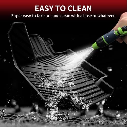 LASFIT Floor Mats&Trunk Mats for Toyota Highlander 8 Seats 2020-2025 2026 (Not for Hybrid), All Weather TPE Floor Liner & Cargo mats for Highlander，Front&Rear 4 Rows mats.