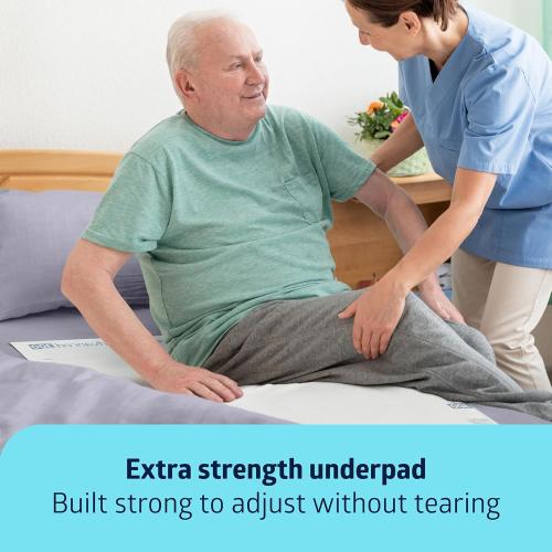Medline Ultrasorbs Advanced Extra Strength Drypads, 30 x 36, 70 Count, Super Absorbent Disposable Pads, Incontinence Bed Pads, Chucks Bed Pads, Elderly, 350 lb Repositioning Capacity