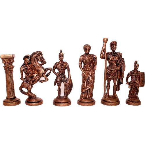 Hand Made Brass Chess Pieces Set unique collection