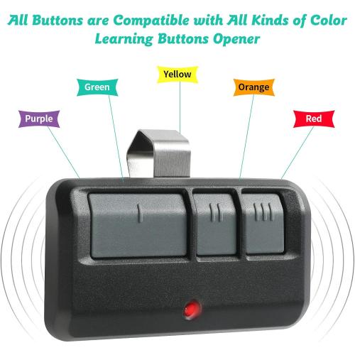 2 Replacement Garage Door Opener Remote,Compatible with Liftmaster Chamberlain Sears Craftsman Garage Door Opener Remote,Extra Battery,1993 to Present