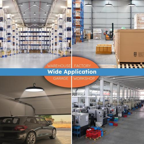 Madewell Living 6-Pack UFO LED High Bay Light LED Utility Shop Light, 6500K Cool Daylight, High Bay LED Shop Lights for Garages, Workshop,Factory, Warehouse, Barn etc.