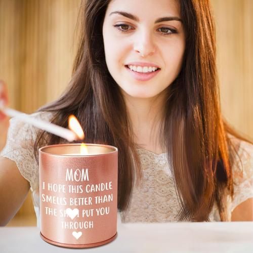 Mothers Day Gifts for Moms from Daughter Son 7oz Lavender Scented Candles Happy Birthday Gifts for Mom Funny Soy Eco-Friendly Long Lasting Handmade Natural Soy Max Candle Christmas Presents for Mom
