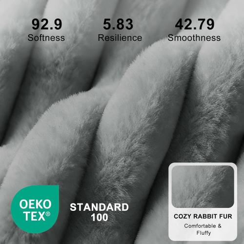 FURTIME Dog Bed for Small Dogs, Washable Orthopedic Dog Bed with Removable Cover, Rectangle Soft Calming Sleeping Puppy Bed Durable Pet Cuddler with Anti-Slip Bottom, Grey, S (20x19x6)