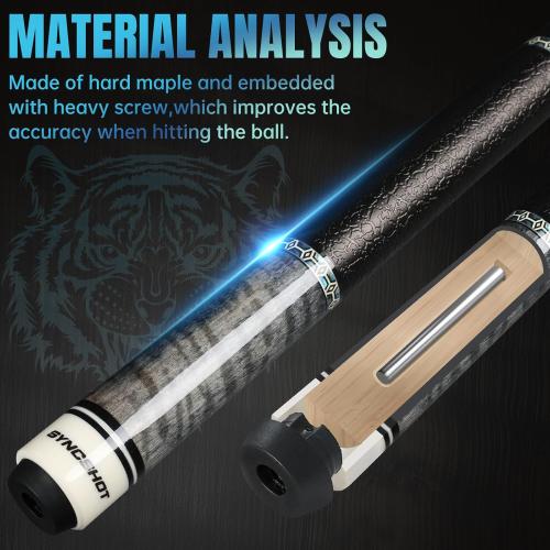 Carbon Fiber Pool Cue Stick 58 Professional Pool Sticks for Adults Full Carbon Technology Tacos De Billiar Low Deflection Billiard Pool Table Cues 3 Colors Available