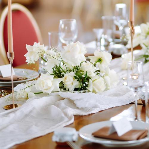 uxcell 2 Pcs Mocha Brown Cheesecloth Table Runner 10FT 35.4 x 118 Holiday Table Rustic Runner Romantic Gauze Table Decoration for Wedding Birthday Party