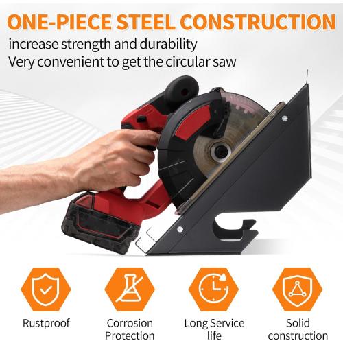Shimeyao Circular Saw Holder Wall Mount Heavy Duty Metal Storage Rack Organizer for Shed Garage, Pegboard, Workshop, Home, Fit Most of Circular Saw