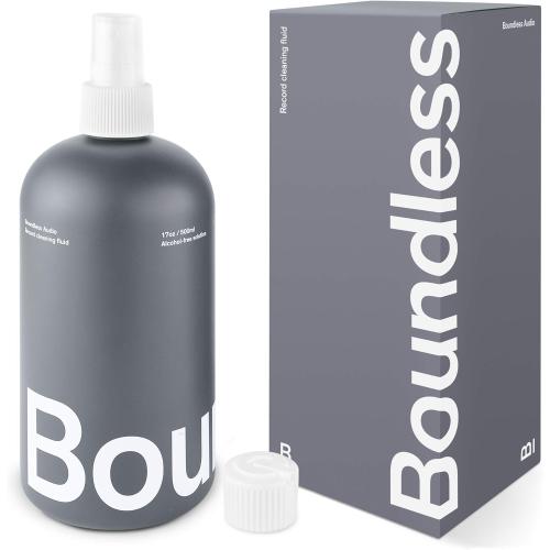 Record Cleaner Solution - Extra Large 17oz Vinyl Record Cleaner Fluid Spray Bottle & Refill Nozzle