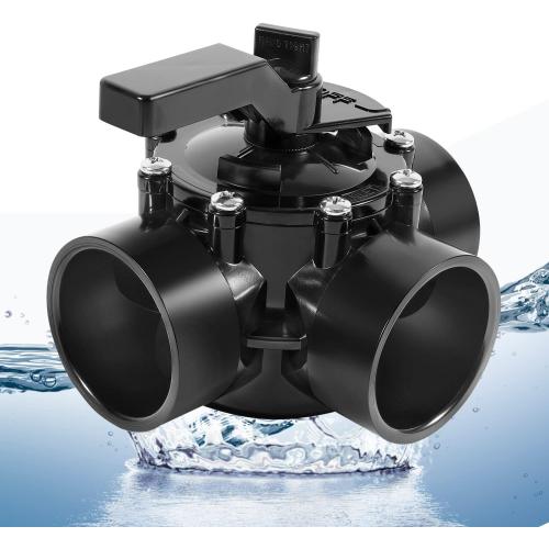 3-Port 2 Diverter Valve with PVC Pipe Compatible with Ground Pool, Tub & Spa System Replacement Part for 263028