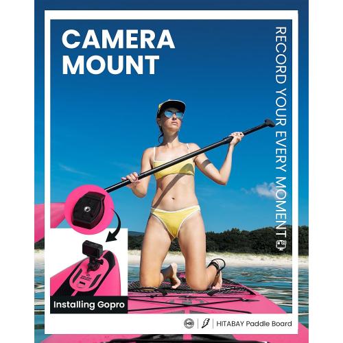 Inflatable Stand Up Paddle Board with Premium SUP Accessories & Camera Mount, Inflatable Ultra-Light (17.3lbs) Paddle Board for Adults & Youth of All Skill Levels, 11' Inflatable SUP Board