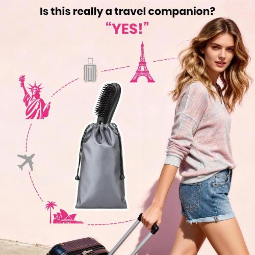Wireless Straightener Comb with Spray Mist - 3 in 1 Straightening Brush, 3 Temp Settings, 3000mAh Rechargeable, 50 Min Runtime, for All Hair Types
