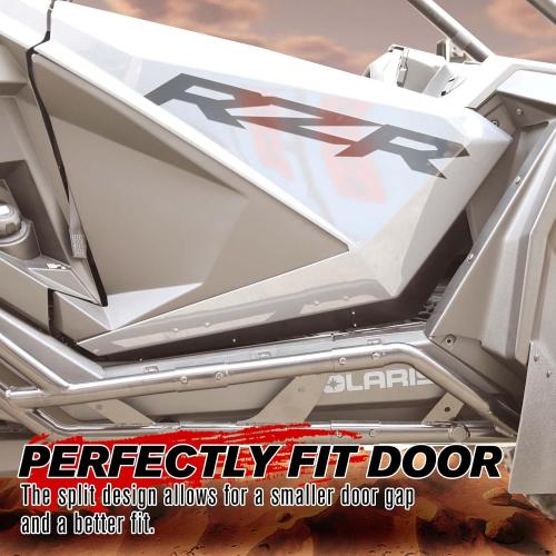 A & UTV PRO Rear Wheel Well Block Offs and Lower Door Trim Panels for Polaris RZR PRO XP 2020-2025, Rear Splash Guard Fender Flares Mudguard with Lower Door Valance Trim Accessories, 2 Door