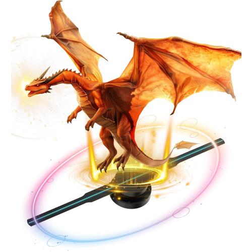 3D Hologram Fan, 16.5 Inch 3D Hologram Projector HD LED Holographic Advertising Display with Remote, WiFi and APP, Holographic Video Advertising Projector for Business,Bar,Halloween (42CM, 8G)