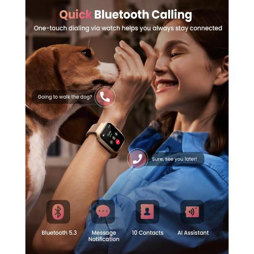 Smart Watches for Women,1.85 HD Smartwatch Fitness Trackers, with 2 Bands