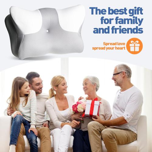 Cervical Neck Pillow for Pain Relief,Ergonomic Side Sleeper Pillow for Neck Support, Contour Pillow Orthopedic Bed for Back Stomach Sleepers,Neck Pillow for Sleeping