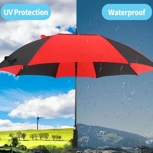 Automatic Open Extra Large Golf Umbrella Windproof Heavy Duty Large Umbrellas for Rain, Oversize Double Canopy Vented Stick Umbrellas for Golf and Outdoor Sports