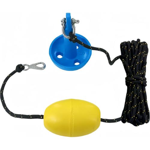 XIALUO Marine Mushroom Anchor Kit 5 lb Blue PE Coated Kayak Anchor Accessories with 30 ft Rope for Fishing Kayaks, Canoe, Jet Ski, SUP Paddle Board and Small Boats‼️light dirt and good condition‼️