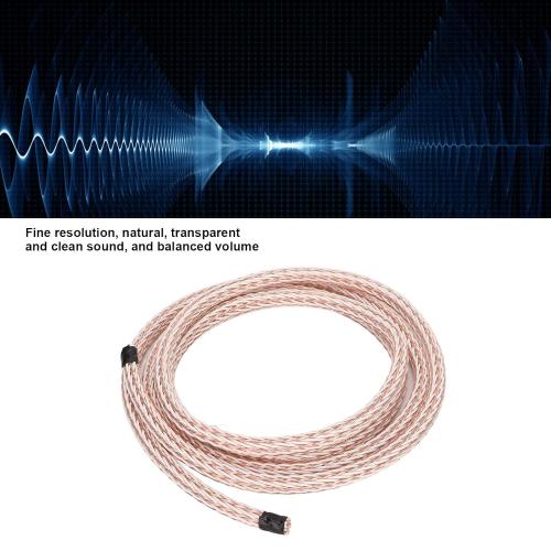 ASHATA 12TC Cable, 24 Core Audiophile Speaker Cables for HiFi Stereo System, HiFi OCC Copper Cord for CD Speaker Radio Amplifier - 2.5m / 8.2ft