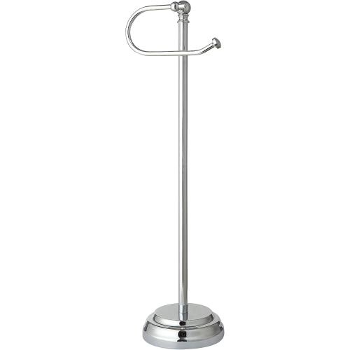 SunnyPoint Classic Bathroom Free Standing Toilet Tissue Paper Roll Holder Stand
