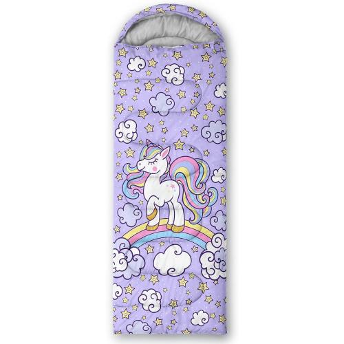 Axolotl Unicorn Sleeping Bag for Kids Boys Girls–Lightweight Warm Cold Weather Sleeping Bags,Waterproof Portable Sleeping Bag with Compression Sack for Camping Backpacking Outdoor Indoor