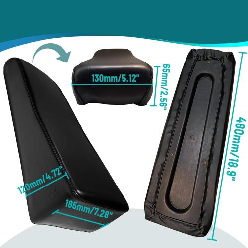QYMOTO 19 CT200U Seat, Upgraded Coleman CT200U Mini Bike Seat 200cc Powersports Seats,Replacement Bike Seat Cusion Pad Parts Minibike Accessories