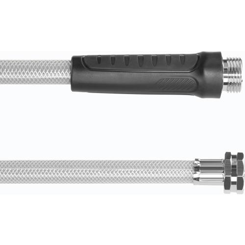 Size 65 6ft 5/8 Retractable Garden Hose Reel, 65FT  6FT 5/8 Durable Wall Mounted Water Hose Reel with 180° Swivel Bracket, 9 Pattern Sprayer, 6Ft leader hose,Smooth Automatic Rewind, Any Length Lock.