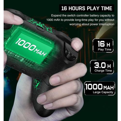 Wireless Switch Controller for Nintendo Switch/Lite/OLED Controller, Switch Controller with a Mouse Touch Feeling on Back Buttons, Extra Switch Pro Controller with Wake-up,Programmable, Turbo Function