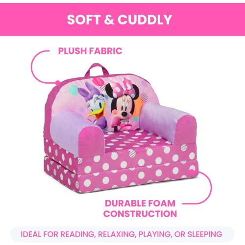 Delta Children - Minnie Mouse Cozee Buddy Flip-Out Kids Chair, Pink
