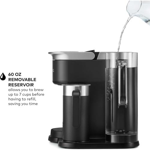 Keurig K-Café SMART Single Serve Coffee Maker with WiFi Compatibility, Latte and Cappuccino Machine with Built-In Frother, 6 Brew Sizes, Black (missing parts)