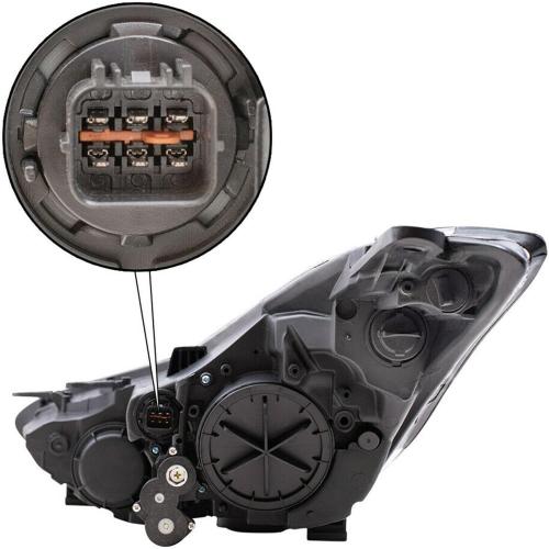 Headlight Halogen Headlamp w/o Bulbs Fit for Hyundai Elantra 2011-2013 Driver and Passenger Side US