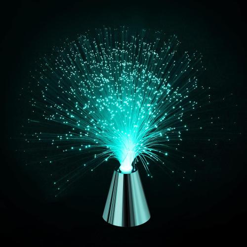 Sensory Fiber Optic Lamp - LED Color Changing with Cone Base - Fiber Optic Lights with Battery Powered - Calming Mood Night Light …