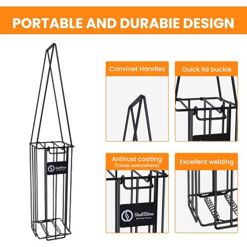 Tennis Ball Hopper and Picker – Foldable, Rolling and Standard Options for Ball Collection