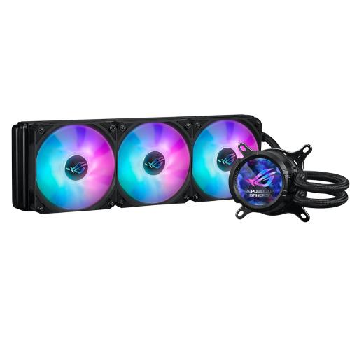 ASUS ROG Strix LC III 360 ARGB LCD All-in-one CPU Liquid Cooler - Intel® LGA 1700, 1200, 115X - AMD Socket AM4, AM5 – with 2.1 IPS LCD, Asetek’s New Gen7 v2 Pump, and Premium ROG ARGB Fans