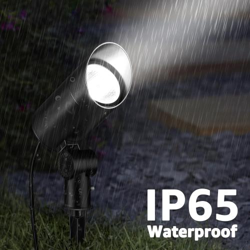 SUNVIE 30W Spot Lights Outdoor 5000K Dusk to Dawn Flag Pole Light 120V Plug in Landscape Spotlight with Photocell Sensor Ultra Bright Bullet LED Spotlight for Yard Garden Tree Statue