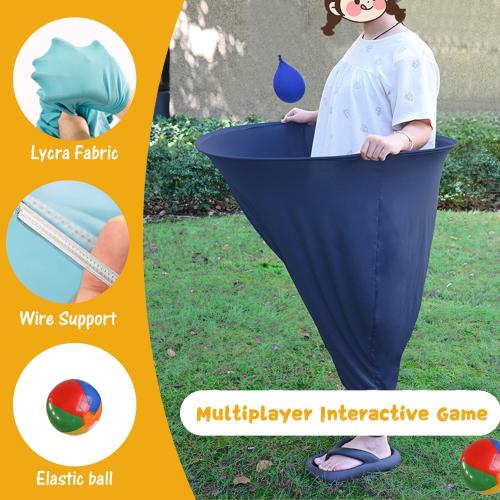 Granny Pants Yard Game Easter Games Set,Granny Pants Outdoor Game - Oversized Giant Pants with Bouncy Balls & Pump,Backyard Parties,Field Day Fun for Adults