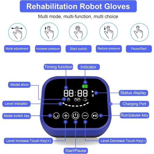 Rehabilitation Robot Gloves,stroke Hemiplegia Rehabilitation Training Equipment,for Hand Function Recovery,Hand stroke rehabilitation Glove