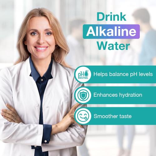 SimPure T2-600A Alkaline Reverse Osmosis Water Filter System, NSF/ANSI 58 Certified, Built-in Pressure Tank Filter, UV, 600 GPD 8 Stage RO Filtration with Mineral, 2:1 Pure to Drain Ratio